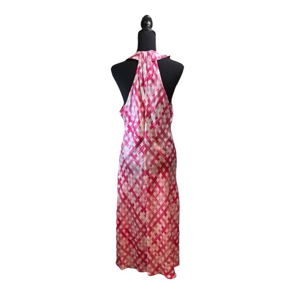 Chloe Kristyn Nina Slip Dress in Fuchsia Ombré Gingham NWT - Picture 5 of 8